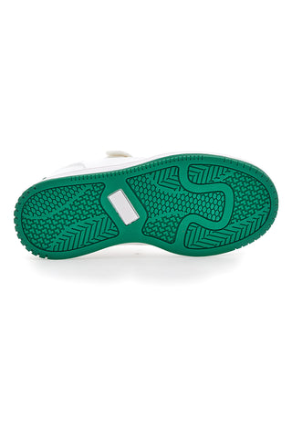 Weiße und grüne Sneakers Sevenoaks 2316