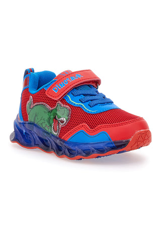 Sneakers Blu e Rosse Con Luci e Dinosauro Disney 8020001