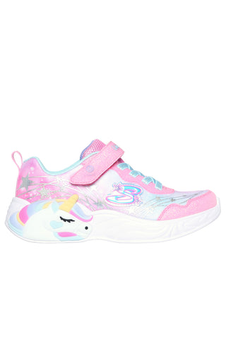 Sneakers con Luci Rosa da Bimbi Skechers Unicorn Dreams-Wishful Magic