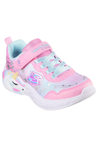 Sneakers con Luci Rosa da Bimbi Skechers Unicorn Dreams-Wishful Magic
