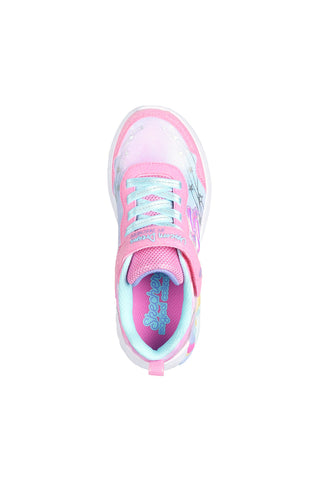 Sneakers con Luci Rosa da Bimbi Skechers Unicorn Dreams-Wishful Magic