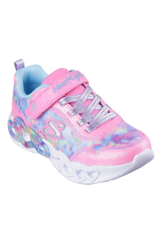 Turnschuhe mit rosa Lichtern für Kinder Skechers Infinite Heart Light-Color Lovin