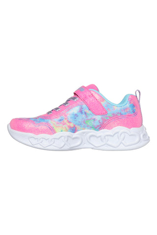 Turnschuhe mit rosa Lichtern für Kinder Skechers Infinite Heart Light-Color Lovin