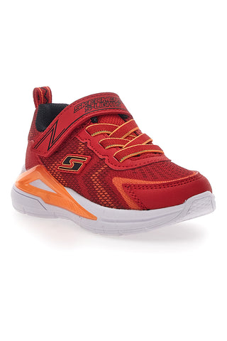 Rote Turnschuhe mit farbigen Skechers Lights Tri-Namics