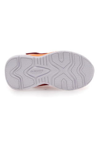 Rote Turnschuhe mit farbigen Skechers Lights Tri-Namics