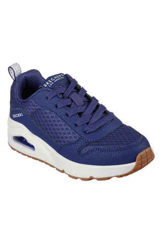 Blaue Turnschuhe für Kinder Skechers Uno-Powex