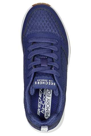 Blaue Turnschuhe für Kinder Skechers Uno-Powex