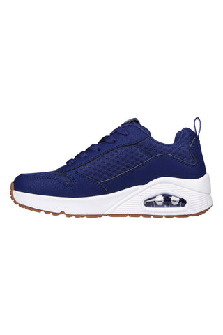 Blaue Turnschuhe für Kinder Skechers Uno-Powex