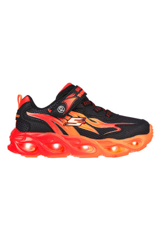 Rote Turnschuhe mit Flammen für Kinder Skechers Thermo Flash-Heat Flux