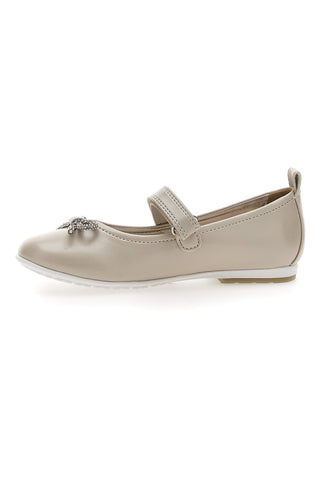 Champagnerfarbene Syssy-Ballerinas 14503