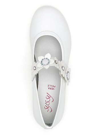 Syssy Weiße Ballerinas 16160