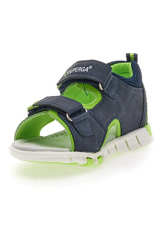 Superga Blaue und grüne First Steps Sandalen 83507