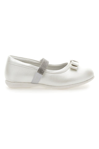 Ballerine Bianco Perlato Con Strass Energy 522