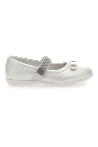 Ballerine Bianco Perlato Con Strass Energy 522