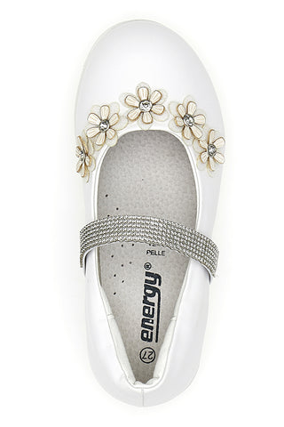 Mery Jane Energy 524 Weiße Ballerinas