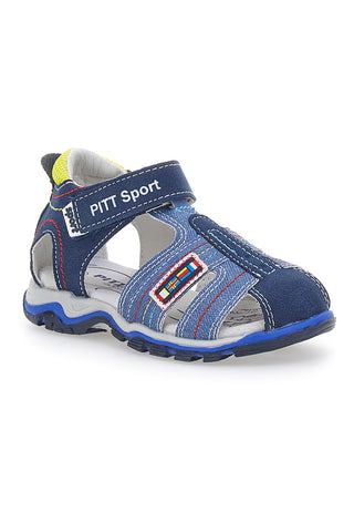 Sandali Blu con Punta Chiusa e Velcro Pitt Kids 14303