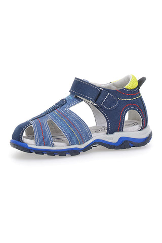 Sandali Blu con Punta Chiusa e Velcro Pitt Kids 14303