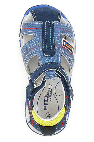 Sandali Blu con Punta Chiusa e Velcro Pitt Kids 14303