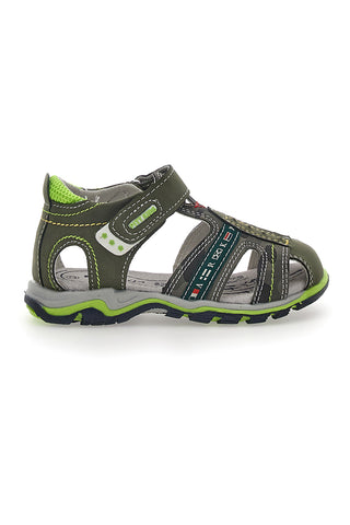 Sandali con Velcro Verde Pitt Kids 14306