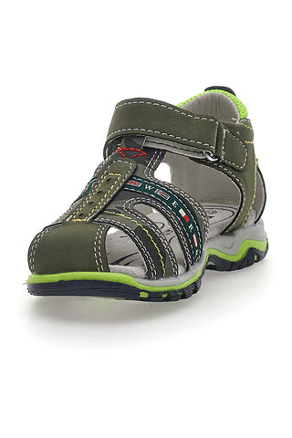 Grüne Klettsandalen Pitt Kids 14306