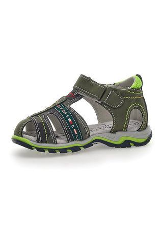 Sandali con Velcro Verde Pitt Kids 14306