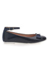 Blaue Ballerinas mit Riemen Grazie Girl 402