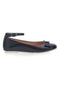 Blaue Ballerinas mit Riemen Grazie Girl 402