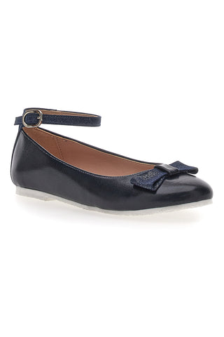 Blaue Ballerinas mit Riemen Grazie Girl 402