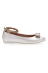 Weiße Ballerinas mit Schleife Graie Girl 409