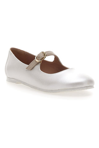 Perlmuttfarbene Ballerinas für Kinder Grazie Girl 406