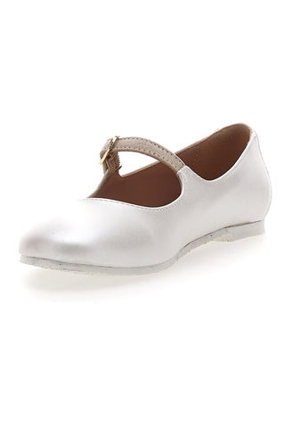 Perlmuttfarbene Ballerinas für Kinder Grazie Girl 406