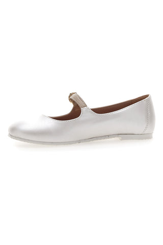 Perlmuttfarbene Ballerinas für Kinder Grazie Girl 406