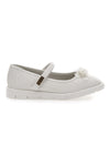 Ballerine Bianche Con Cinturino e Strappo Pitt Kids 7701