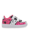 Sneakers Bianche e Fuxia Con Strappi Pitt Kids 201195