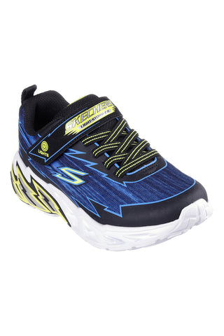 Schwarze und blaue Turnschuhe mit Skechers Lights Storm 2 Bolt-Brights