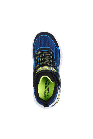 Schwarze und blaue Turnschuhe mit Skechers Lights Storm 2 Bolt-Brights