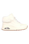 Sneakers mid-cut bianco imbottito con cerniera SKECHERS UNO FALL AIR