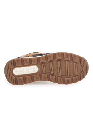Sneakers mid-cut camel con velcro LEVI'S ASCOT REFRESH