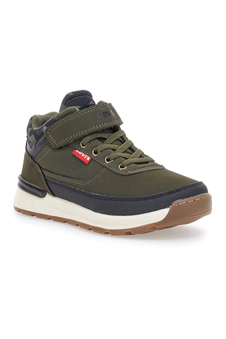 Sneakers Khaki Mid-Cut con Velcro Levi's Ascot Refresh