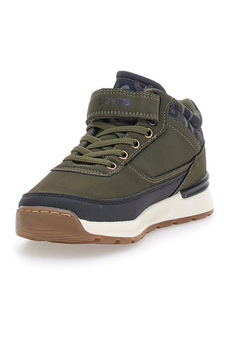 Sneakers Khaki Mid-Cut con Velcro Levi's Ascot Refresh