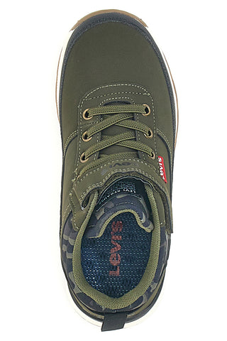 Sneakers Khaki Mid-Cut con Velcro Levi's Ascot Refresh