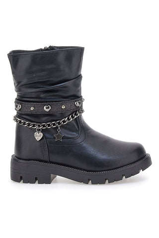 Grazie 1740 Schwarze Stiefeletten