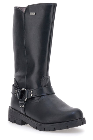 Schwarze Stiefel mit seitlichem Reißverschluss Danke 1714