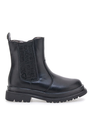 Schwarze Chelsea-Stiefel mit seitlichem Reißverschluss Laura Biagiotti 92559384