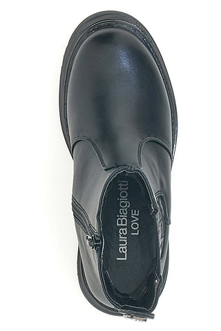 Schwarze Chelsea-Stiefel mit seitlichem Reißverschluss Laura Biagiotti 92559384