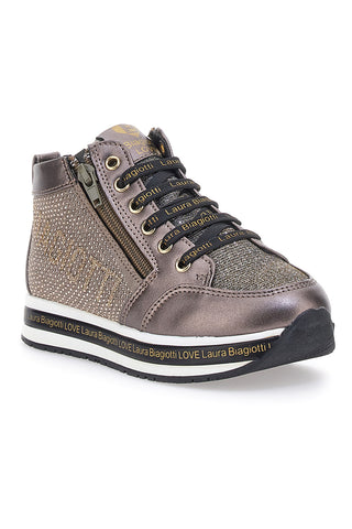 Sneakers Nere metalliche con brillantini laterali LAURA BIAGIOTTI 87129385