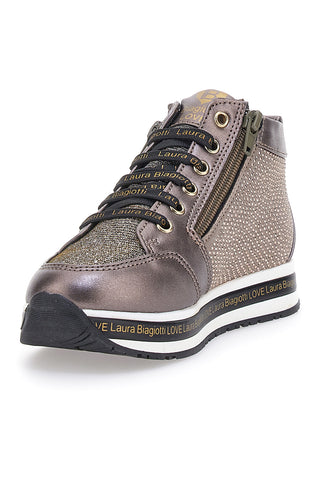 Sneakers Nere metalliche con brillantini laterali LAURA BIAGIOTTI 87129385
