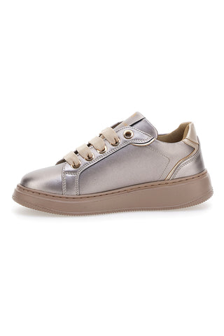Taupefarbene Sneakers mit Metallic-Effekt LAURA BIAGIOTTI 93939376 