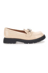 Beige Mokassins mit Riegel GRAZIE 39P241W