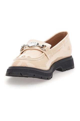 Beige Mokassins mit Riegel GRAZIE 39P241W